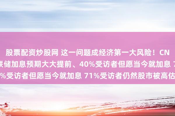 股票配资炒股网 这一问题成经济第一大风险！CNBC最新造访：好意思联储加息预期大大提前、40%受访者但愿当今就加息 71%受访者仍然股市被高估