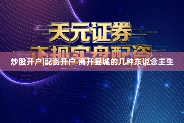 炒股开户|配资开户 离开县城的几种东说念主生